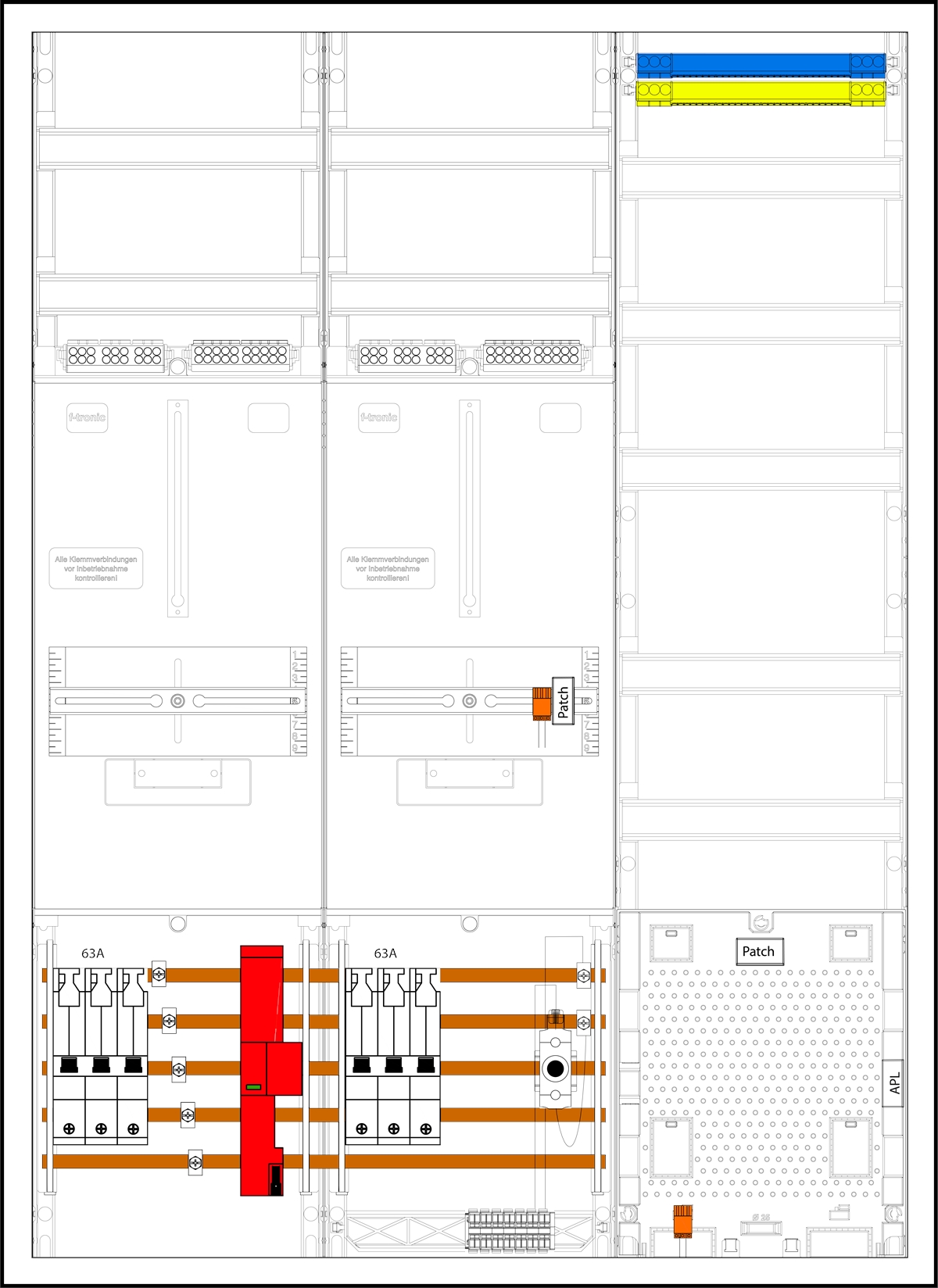 1St. F-Tronic 3HZ732APZ63D01ÜS 3HZ732APZ63D01ÜS, 2 ZP, 1 VAPZ inkl. APL, SLS 63A, ÜSS, SPVGD01, 2 PPV, 1 PL150 7190462