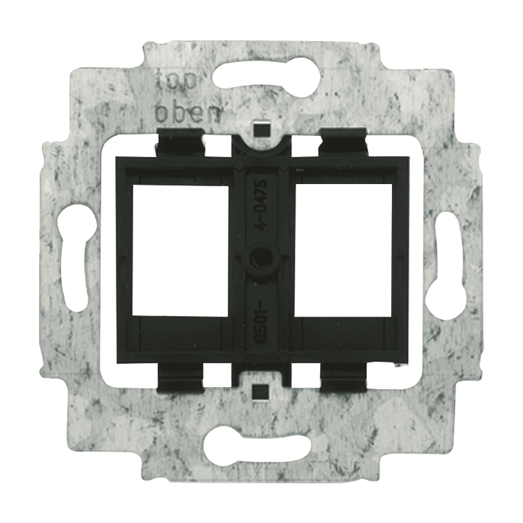 1St. Busch-Jaeger 1814 Tragring, mit schwarzem Sockel