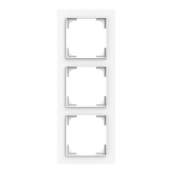 1St. Busch-Jaeger 1723-44M Rahmen 3-fach studioweiss matt