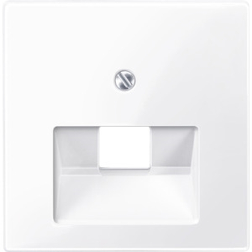 1St. Merten 296225 Zentralplatte für UAE-Einsatz, 1fach, aktivweiß glänzend, System M