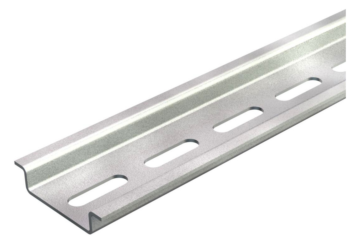 2m Hutschiene Trageschiene gelocht 2000x35x7,5