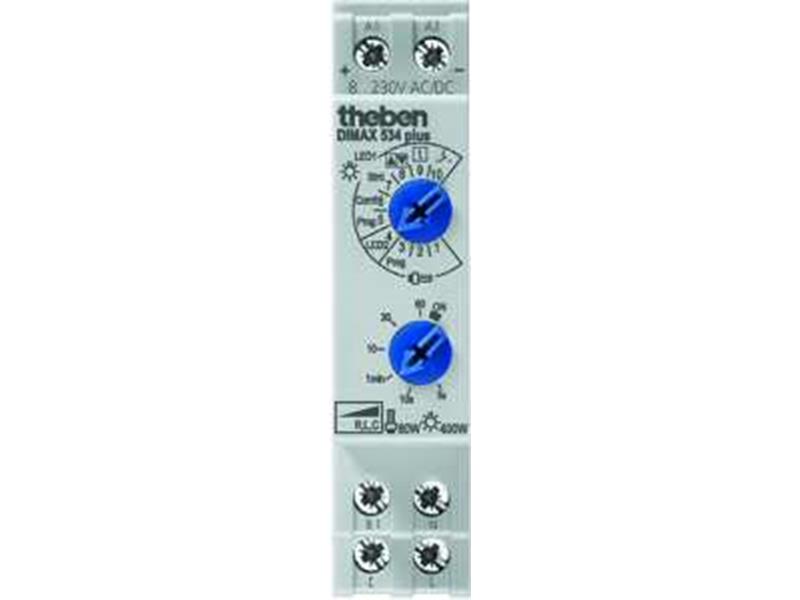1St. Theben 5340001 Reiheneinbau-Dimmer für ESL und 230V LED-Lampen Dimax 534 plus