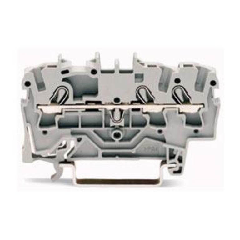 1St. Wago 2002-1304 3-Leiter-Durchgangsklemme für Anwendungen Ex e II geeignet für Anwendungen Ex i geeignet 0.25 - 2.5m