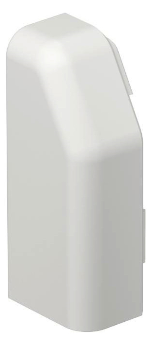 1St. OBO Bettermann SL ESli2050 rws Endstück links SL 20x50 9010, PVC