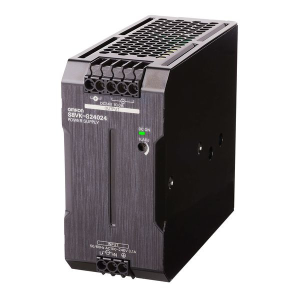 1St. Omron 374870 Schaltnetzteil - PRO Linie, 240 W, 100 bis 240 VAC Eingang, 24 VDC 10A Ausgang, Power Boost, DIN-Schienenmontage S8VK-G24024