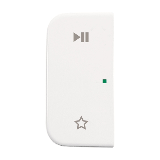 1St. Busch-Jaeger 6237-21-214 Wippe, 2-fach links, mit Symbol Play/Pause Busch-free@home alpinweiß