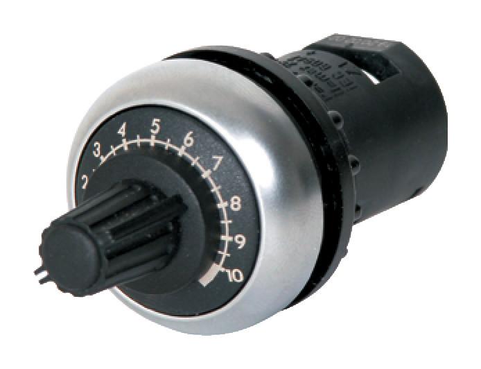 1St. Eaton 232233, M22S-R10K Potentiometer, 10 kOhm, Frontbefestigung...