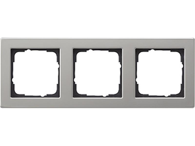 1St. Gira 021333 Abdeckrahmen 3fach E2 Edelstahl 1St. Gira 021333 Abdeckrahmen 3fach E2 Edelstahl