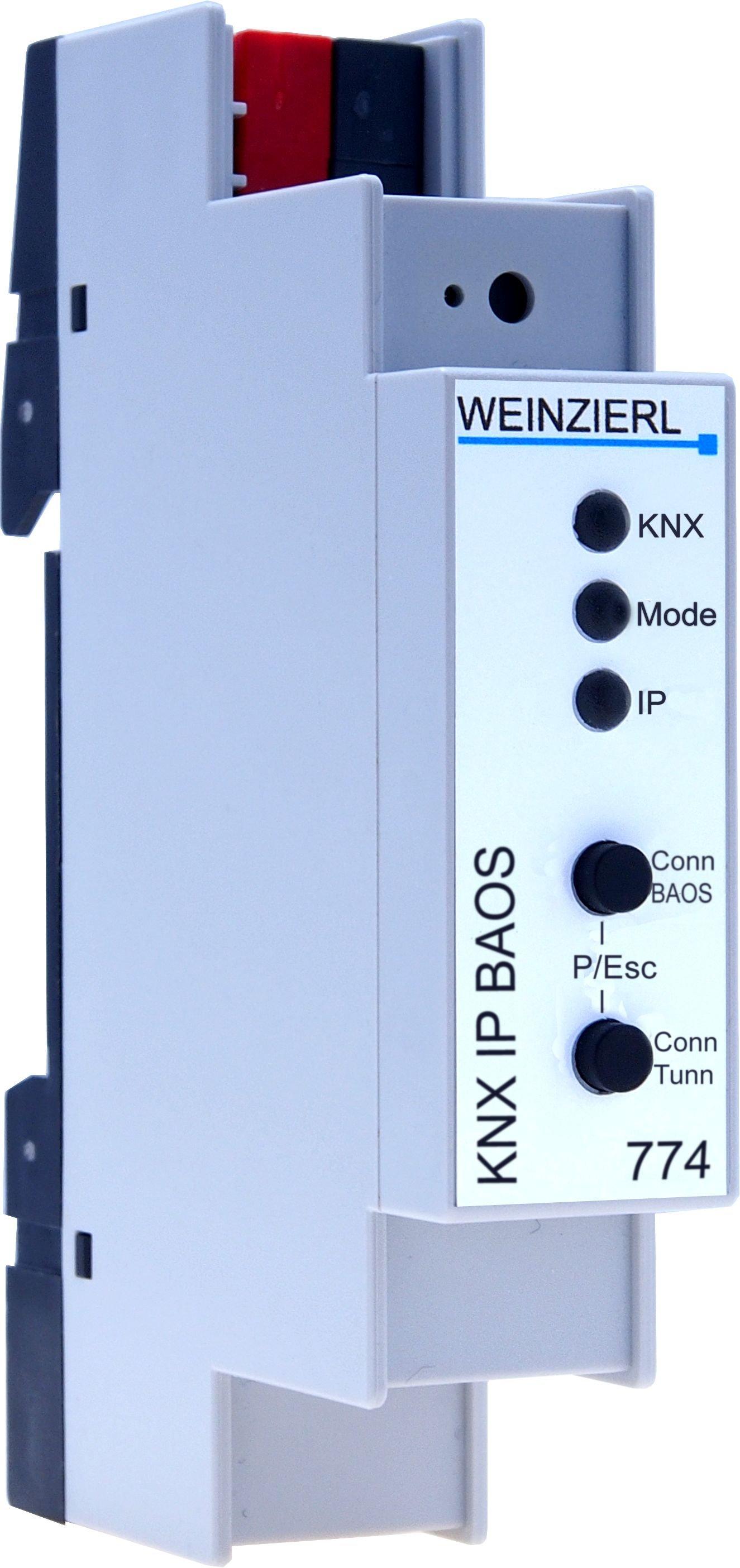 1St. Weinzierl KNX IP BAOS 774 Interface 5263 u.Object Server 1000Datenp. 2TE(36mm)