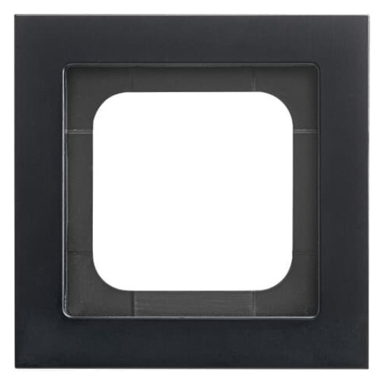 1St. Busch-Jaeger 1721-275 1-fach Rahmen Busch-axcent schwarz matt