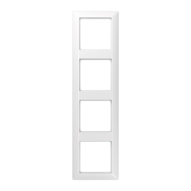 1St. Jung AS584BFWW Rahmen 4fach bruchsicher für waagerechte und senkrechte Kombination AS 584 BF WW