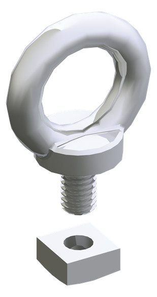 1St. Striebel & John TZ615P4 Transportösen, Packeinheit 4 Stück 2CPX010510R9999