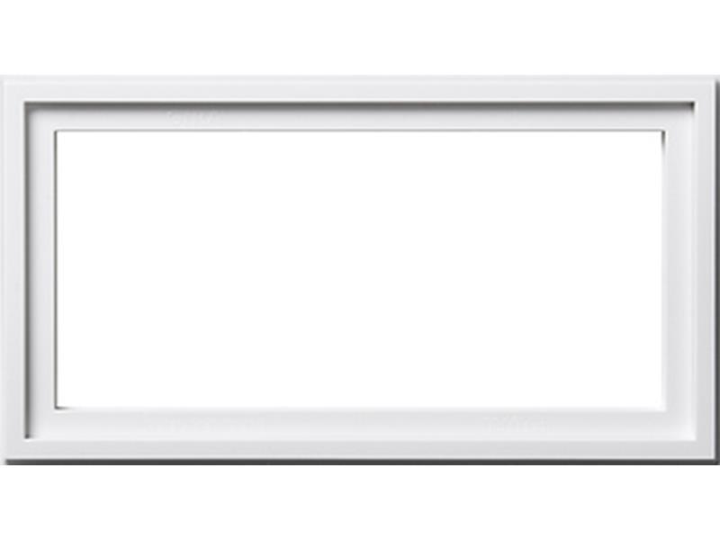 1St. Gira 131203 Montageadapter 2fach E2 Reinweiß