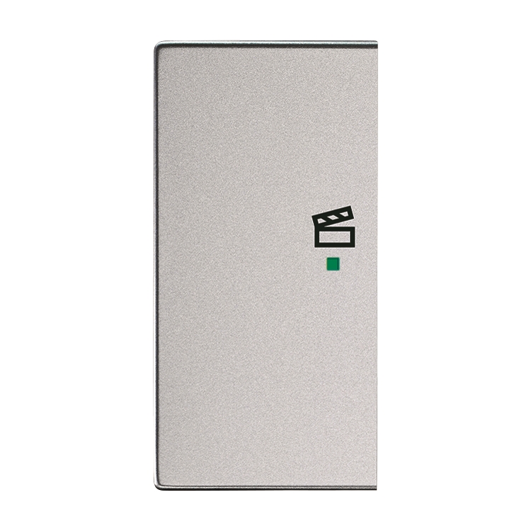 1St. Busch-Jaeger 6233-21-83 Wippe, 2-fach links, mit Symbol Szene Busch-free@home alusilber