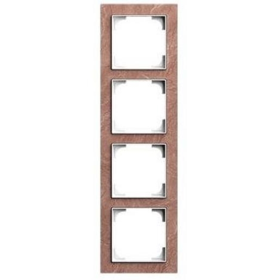 1St. Busch-Jaeger 1724-4097 Rahmen 4-fach Schiefer Terra Rosso