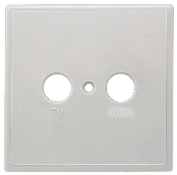 1St. Axing TZU 2-01 Abdeckung TV/DATA einteilig 80x80