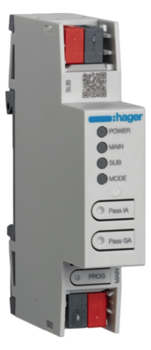 1St. Hager TYFS130 Linien-/Bereichkoppler, KNX Secure