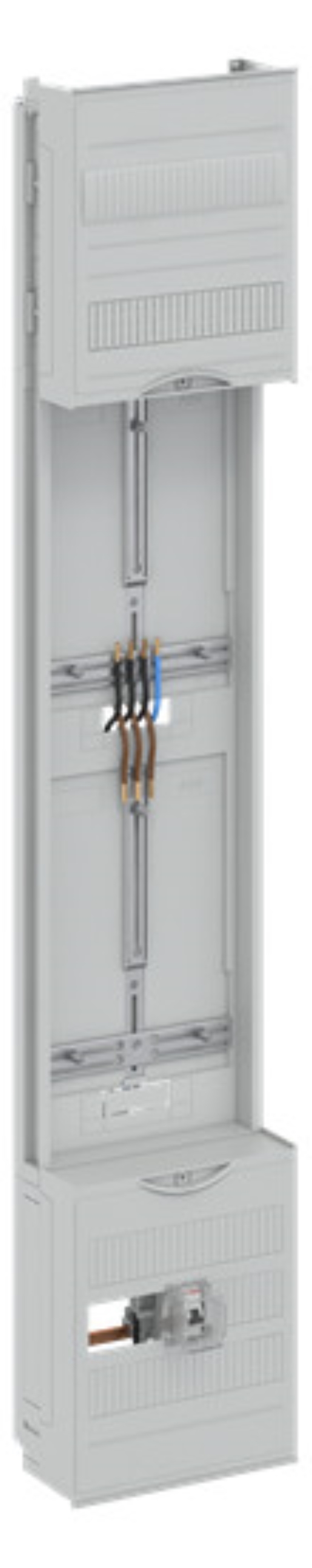 1St. Striebel & John DF19C1A Zählerfeld 9RE Z1S vorverdrahtet mit Zählerkreuz lichtgrau 2CPX054153R9999