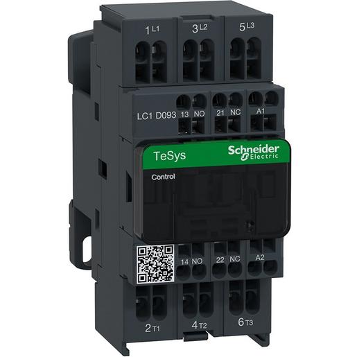 1St. Schneider Electric LC1D093P7 Leistungsschütz LC1D 3p, +1S+1Ö, 4 kW, 9 A, 400 V AC3, Spule 230 V AC