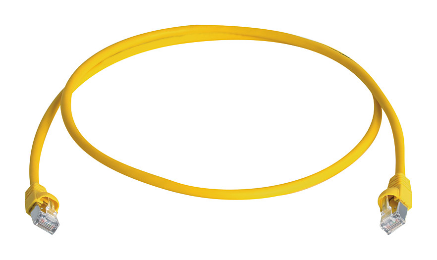 7,5m Telegärtner L00004A0058 MP8 FS500 Patchkabel Cat.6A ISO LSZH gelb 7,5m