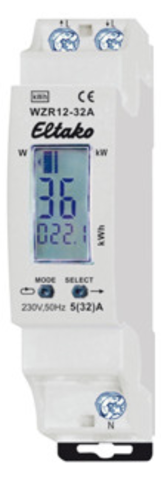 1St. Eltako WZR12-32A Wechselstromzähler ungeeicht m.Reset o.Zulassung 28032410