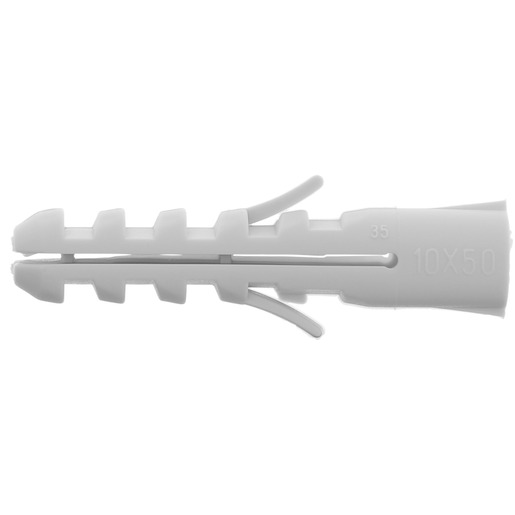 1Pk Bizline BIZ 720159 Vollmaterial-Dübel ALFA 12 x 60 mm Ø Schraube 8-10 mm grau, 1Pk=35St.