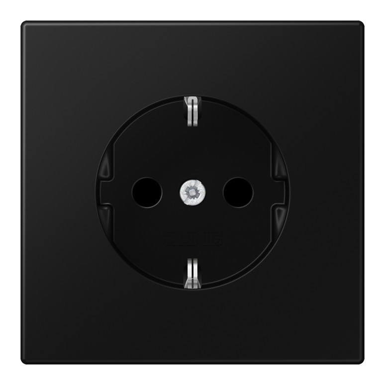 1St. Jung LS1520SWM SCHUKO Steckdose graphitschwarz matt...