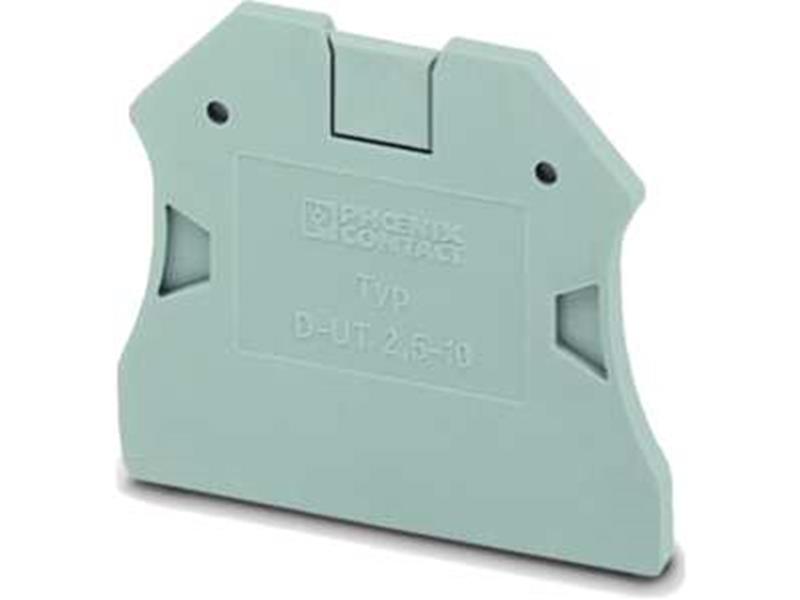 50St. Phoenix D-UT 2,5/10 Abschlussdeckel L=47 mm B=2,2 mm H=39,8 mm grau 3047028...
