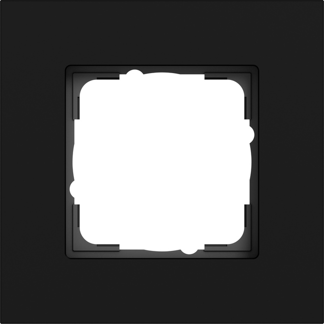 1St. Gira 0211409 Abdeckrahmen 1f Gira Esprit aluminium schwarz matt