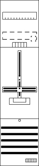 1St. Striebel Zählerfeld 7RE 1Z DF17G1 vorverdr. m.Zählerkreuz