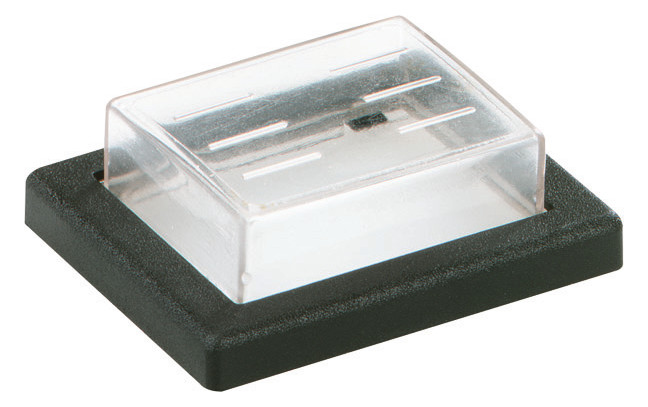 1St. Bachmann PVC-Kappen+Rahmen sw 924.118 Serie 22 2pol klar/schwarz