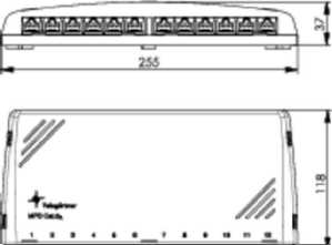 1St. Telegärtner J02022A0052 Mini-Verteiler 12-fach cat.6A ISO alpin. 1St. Telegärtner J02022A0052 Mini-Verteiler 12-fach cat.6A ISO alpin.