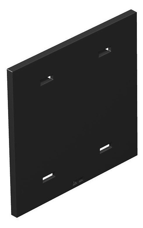 1St. OBO Bettermann T8NL P01 9011 Abdeckplatte ohne Lochbild