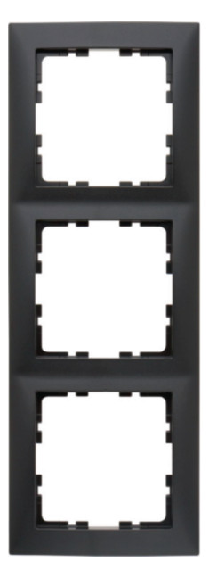 1St. BERKER 10139949 Rahmen 3fach S.1 anthrazit matt