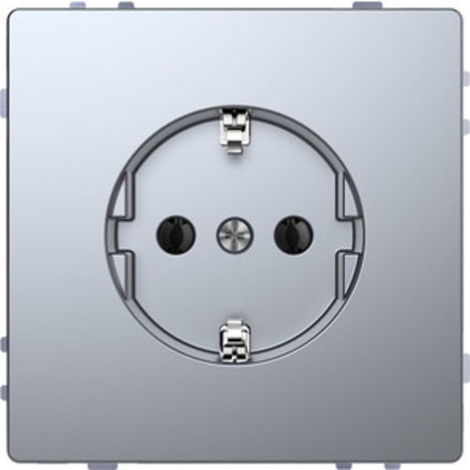 1St. Merten MEG2301-6036 Steckdose, Steckklemmen, Edelstahl, System Design