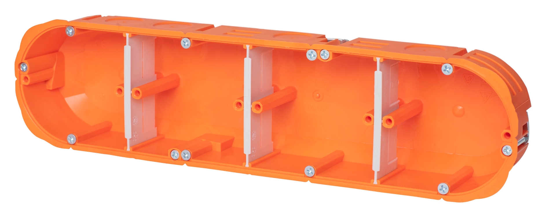 5St. F-Tronic HW40F HW Gerätedose massiv HW40F, 4-fach, 4x Ø 68mm, t=45mm 7350155