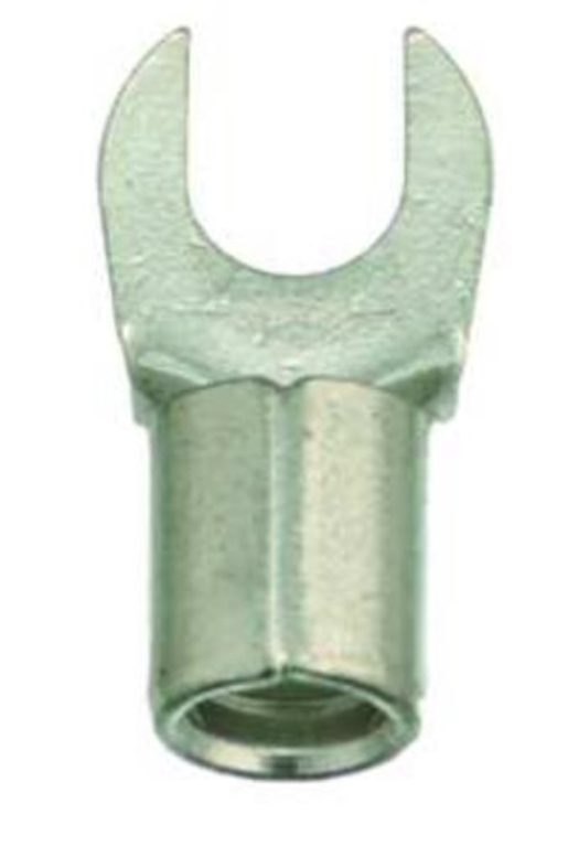 10St. Protec.class PQKGU 10/M5 Quetschkabelschuh Gabelform unisoliert