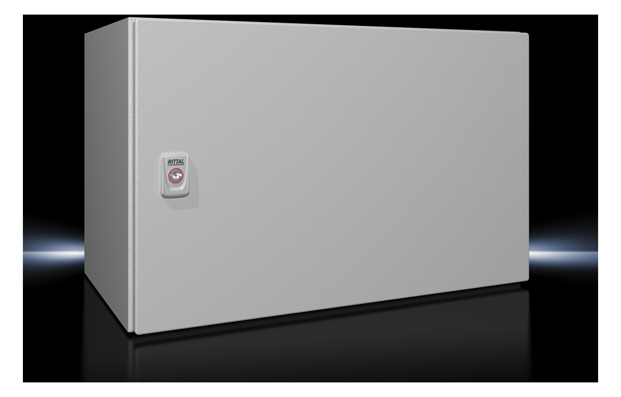 1St. Rittal AX 1339.000 Kompakt-Schaltschrank AX, 1-türig, BHT 600x380x350mm