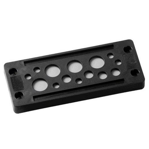 1St. MURR KDP/X 24/14: Schwarz Für Leitungen ohne Stecker-Kabeldurchfüh