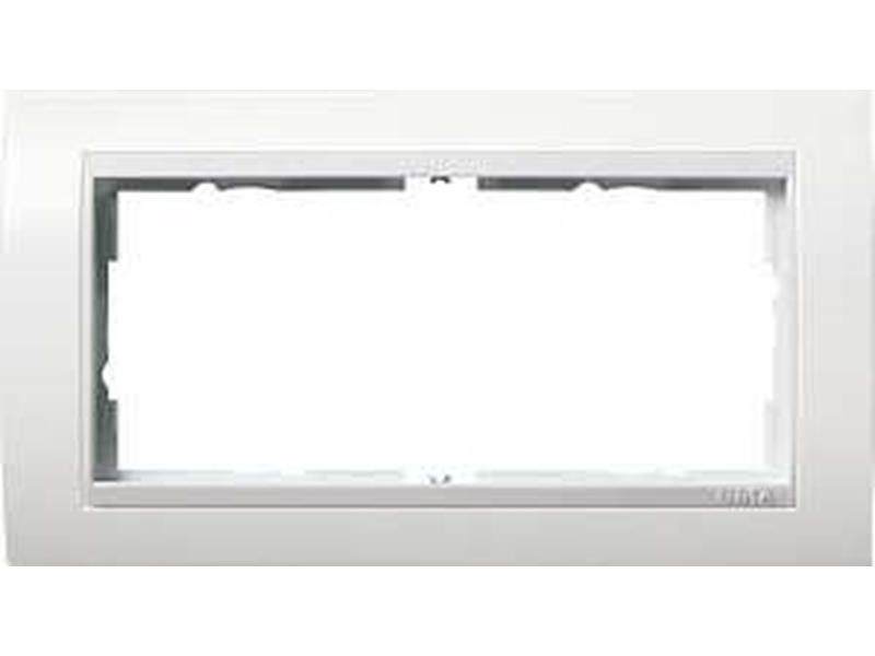 1St. Gira 1002803 Rahmen 2fach ohne Mittelsteg für Reinweiß Gira Event Reinweiß