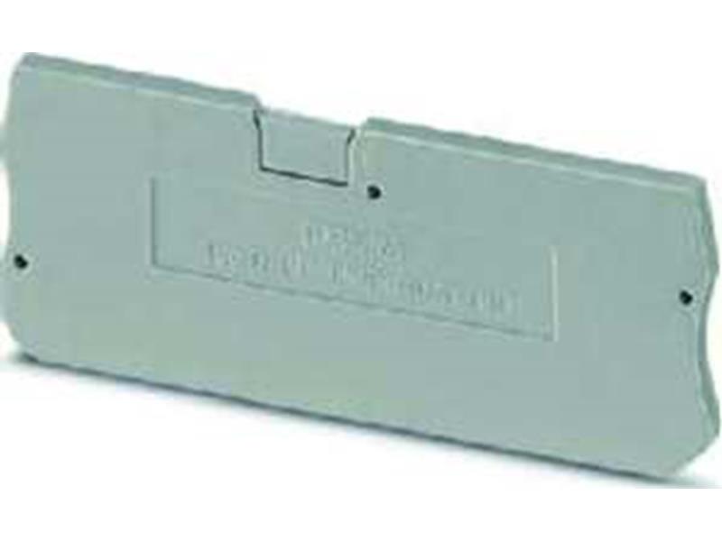 50St. Phoenix D-PT 1,5/S-QUATTRO Abschlussdeckel L=63,2 mm B=2,2 mm H=24,3 mm grau 3208375