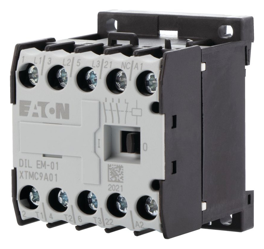 1St. Eaton 010086 Leistungsschütz AC-3/400V, 4kW, 3-polig, DILEM-01(24V50HZ)...