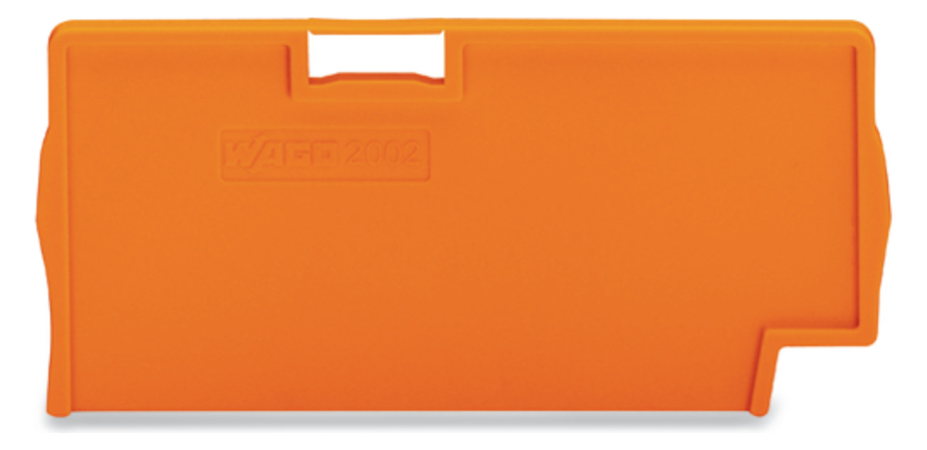 100St. Wago 2002-1494 Trennplatte 2 mm dick überstehend orange