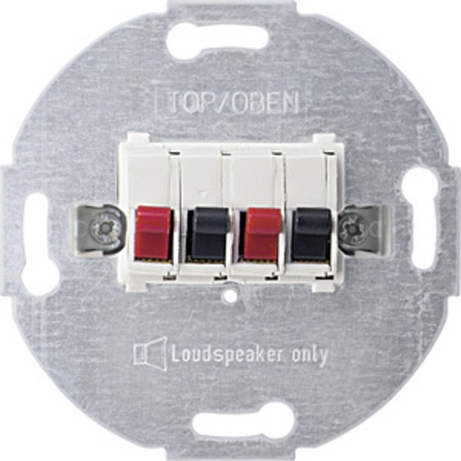 1St. Merten 467019 Lautsprecher-Anschluss-Einsatz, 2fach, polarweiß 1St. Merten 467019 Lautsprecher-Anschluss-Einsatz, 2fach, polarweiß