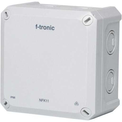 1St. F-Tronic NFK11gr FR-Abzweigkasten 110x110x67mm, Ausbrechöffnungen IP66, PS, grau, NFK11gr 7340191