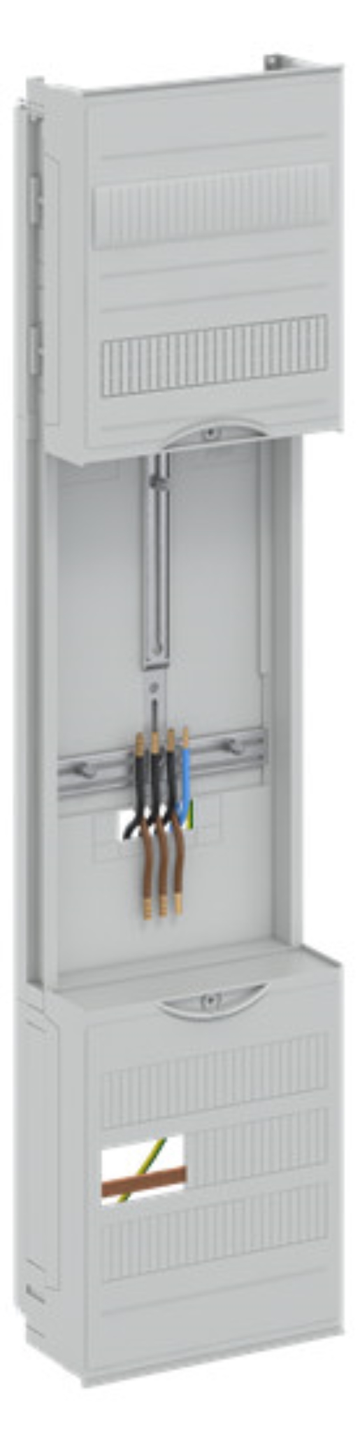 1St. Striebel & John DF17A1XB Zählerfeld 7RE 1Z 16Q vorverd. mit Zählerkreuz 16qmm lichtgrau 2CPX054179R9999