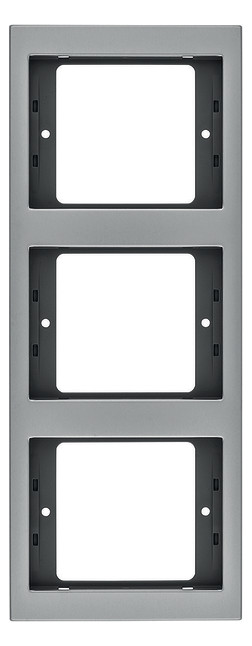 1St. Berker 13337003 Rahmen 3fach senkrecht, K.5, Alu, Aluminium eloxiert