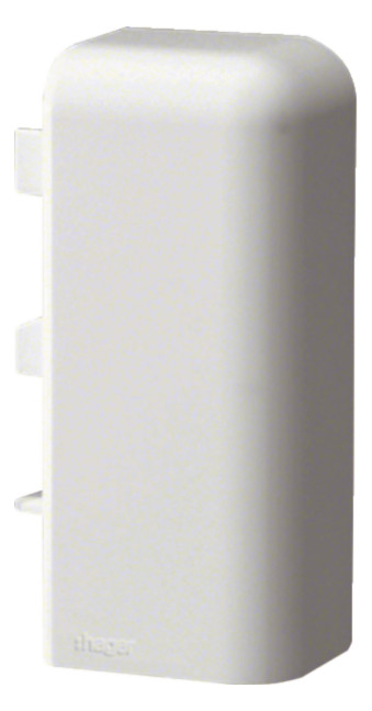 1St. Hager M55539010 Endstück rechts, SL 20051, reinweiß