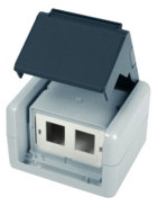 1St. Telegärtner H02000A0070 Anschlussdose IP44 AP mit Montageeinsatz