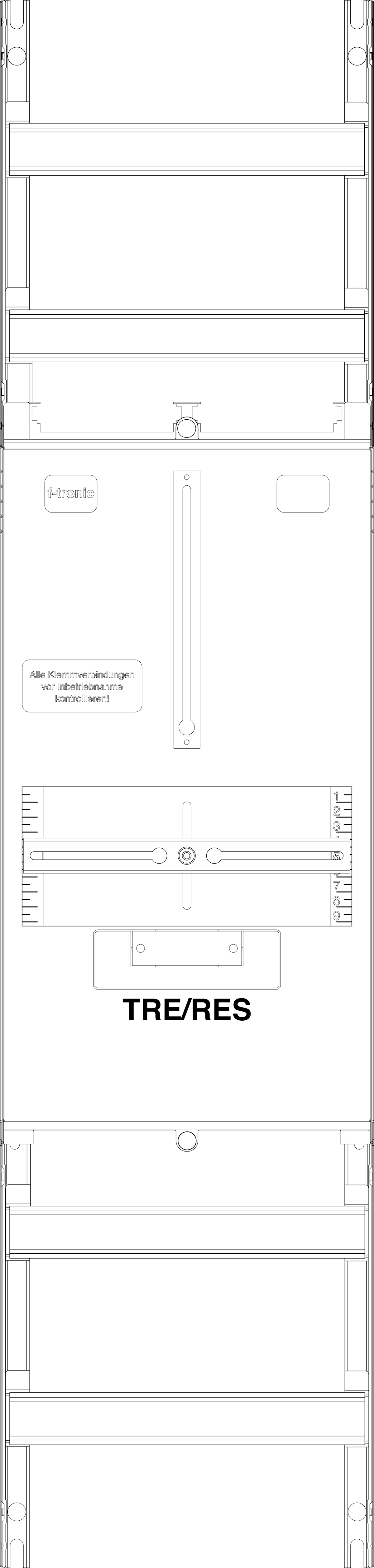 1St. F-Tronic RHA Reservefeld RHA, 1-feldrig, H=1050mm,1 Res. 3.HZ 2 Hutsch., im NAR 7141603